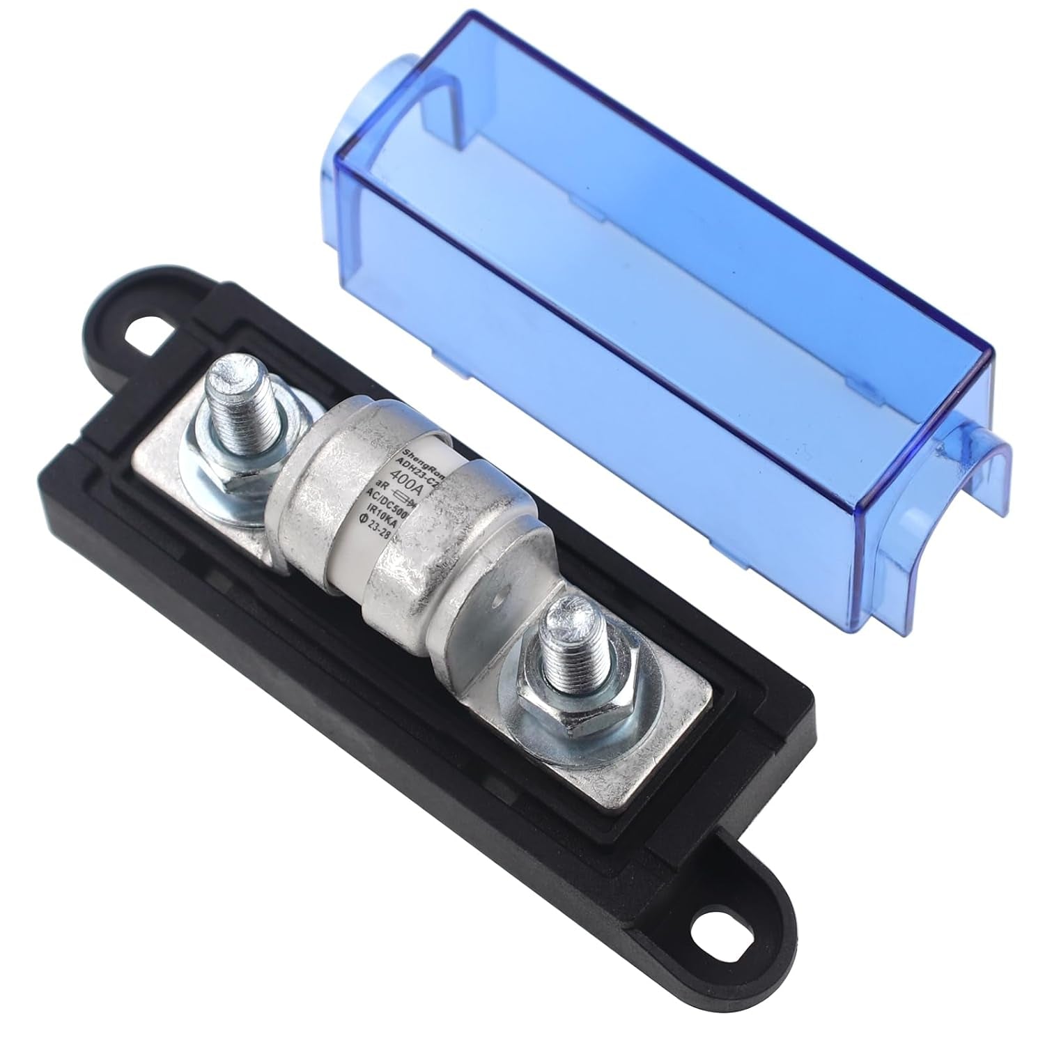 500VDC 400A IR10KA Class T Fuse Holder Fuse Block 400Amp for Inverters and Car Stereos as Well as High Power Appliances in Rvs, Boats, Cars, Trucks